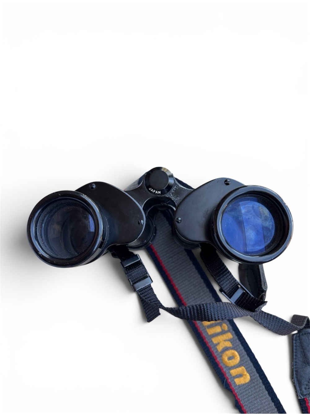 Nikon Black Binoculars with Blue Lensed Optics
